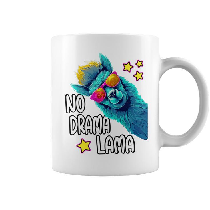 Lama No Drama With Sunglasses Cool Saying Alpaca Tassen