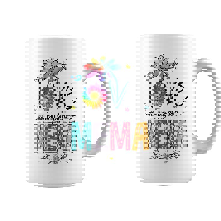 I Love Being Called Mema Daisy Flower Cute Mother's Day Coffee Mug