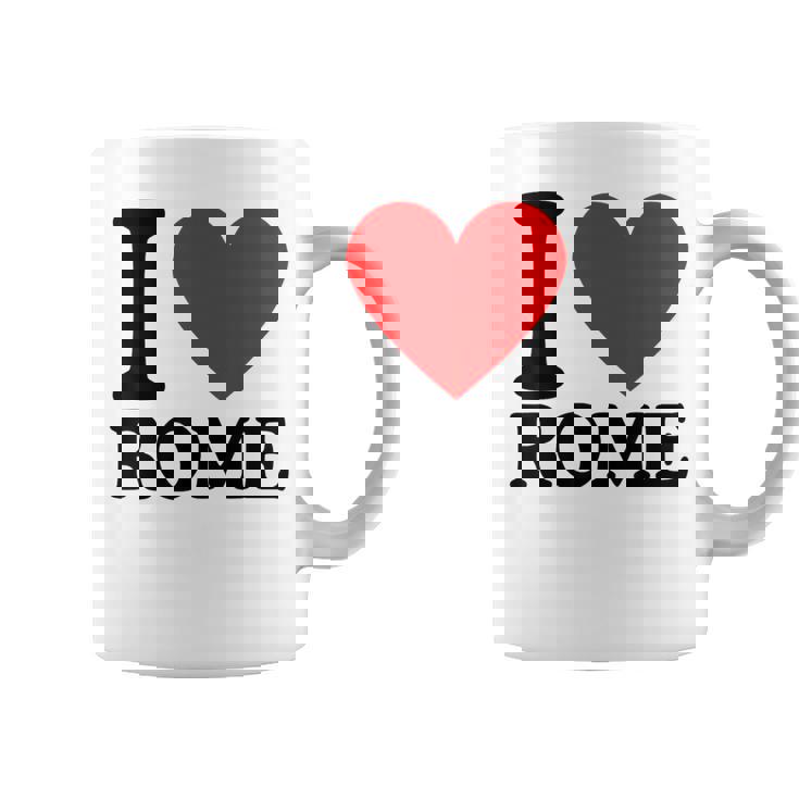 I Love Rome I Heart Rome Taza de café