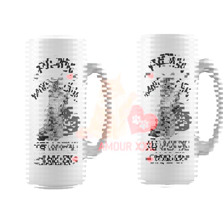 Maine Coon Cadeau Propriétaire Maine Coon Humour Chat Mignon Tasse