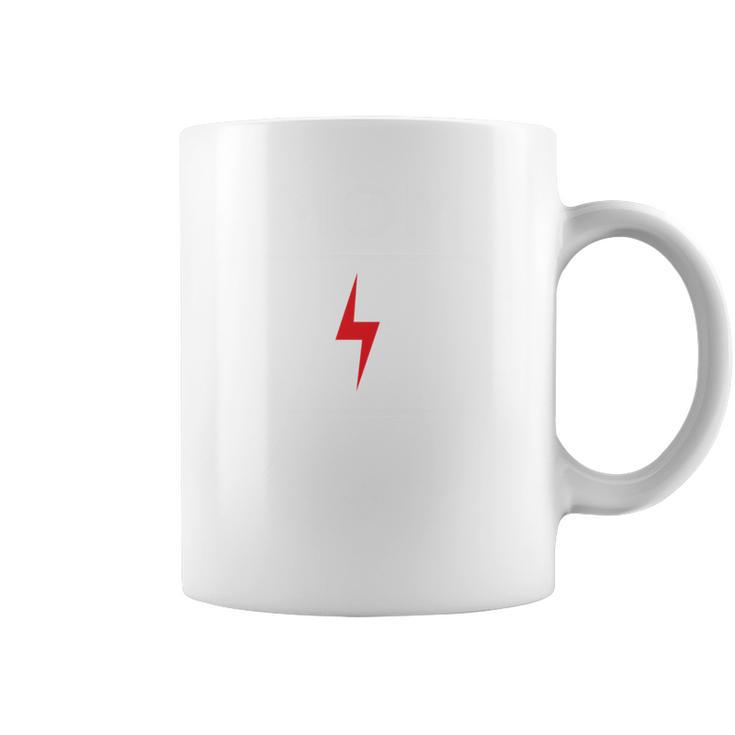 Mamá Batería Baja Divertidaacía Cansada Madre Madre Manga Larga Taza de café