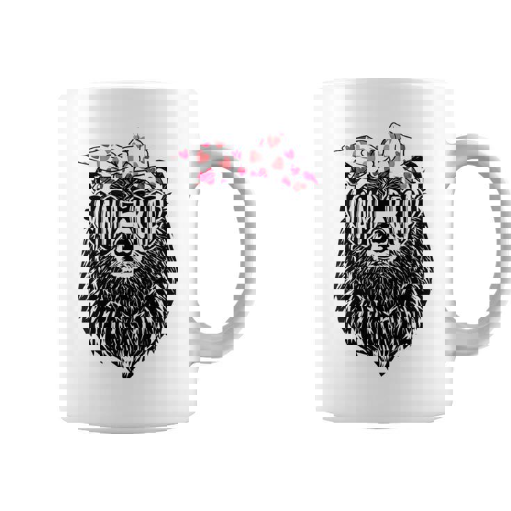 Mama Bear Face Sunglasses Mother's Day Mom Mommy Graphic Print Coffee Mug