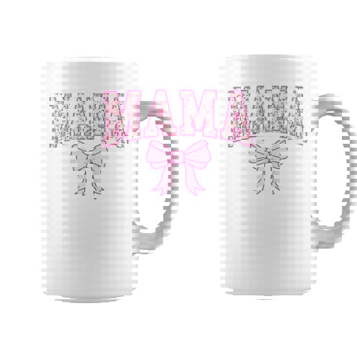 Mama Coquette Bow Retro Pink Aesthetic Mother's Day Mom Life Coffee Mug