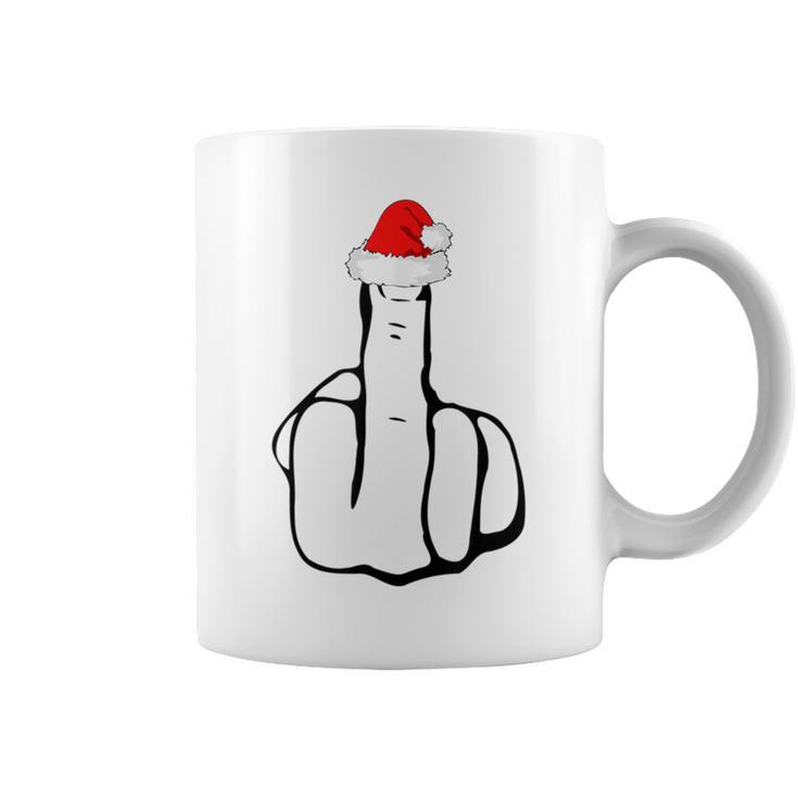 Middle Finger Jolly As Fuck Adult Joke Offensive Christmas Tassen