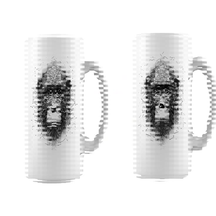 Mono Animal Zoológico Arte Mono Taza de café