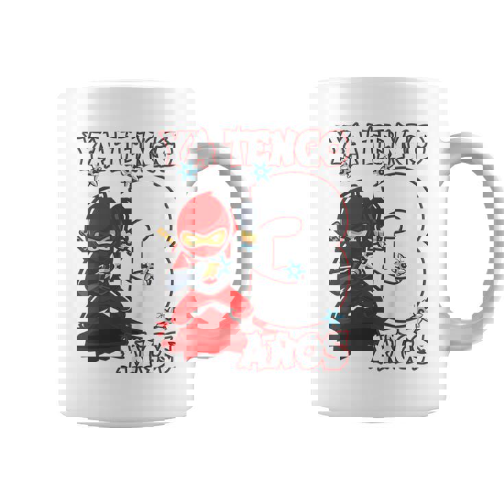 Niños 3 Años Cumpleaños Niño Ya Tengo 3 Años Ninja Taza de café