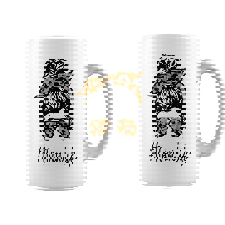 Nonni Leopard Messy Bun Mother's Day For Grandmothers Coffee Mug