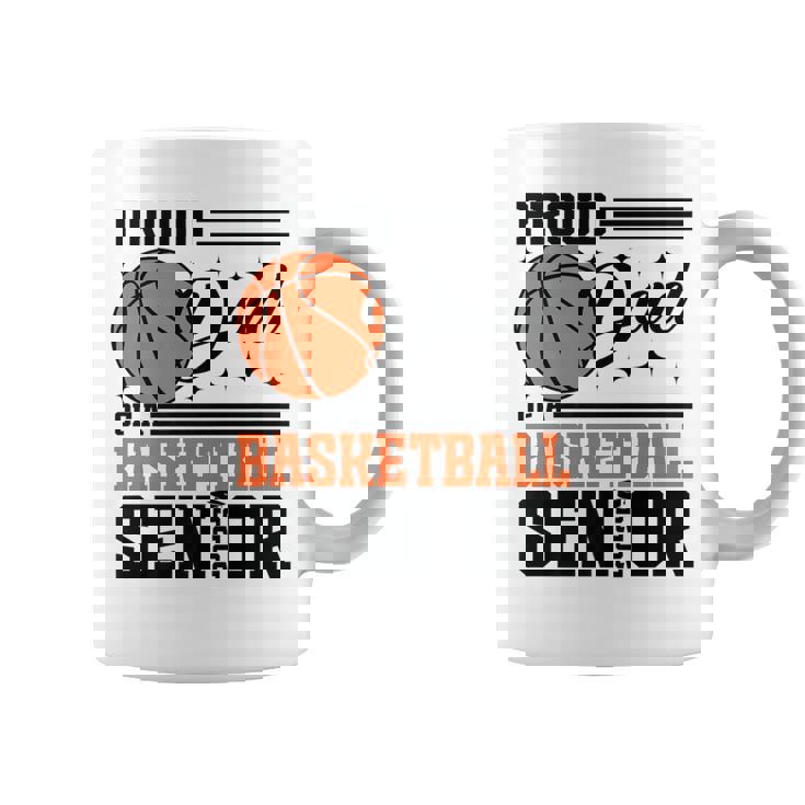 Proud Dad Of A 2025 Senior Basketball Graduate Grad 2025 Premium Graphic Print Coffee Mug