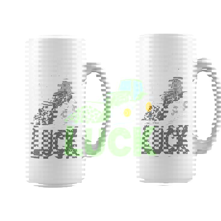 Pushing My Luck Tractor St Patrick Day Toddler Boy Men Coffee Mug