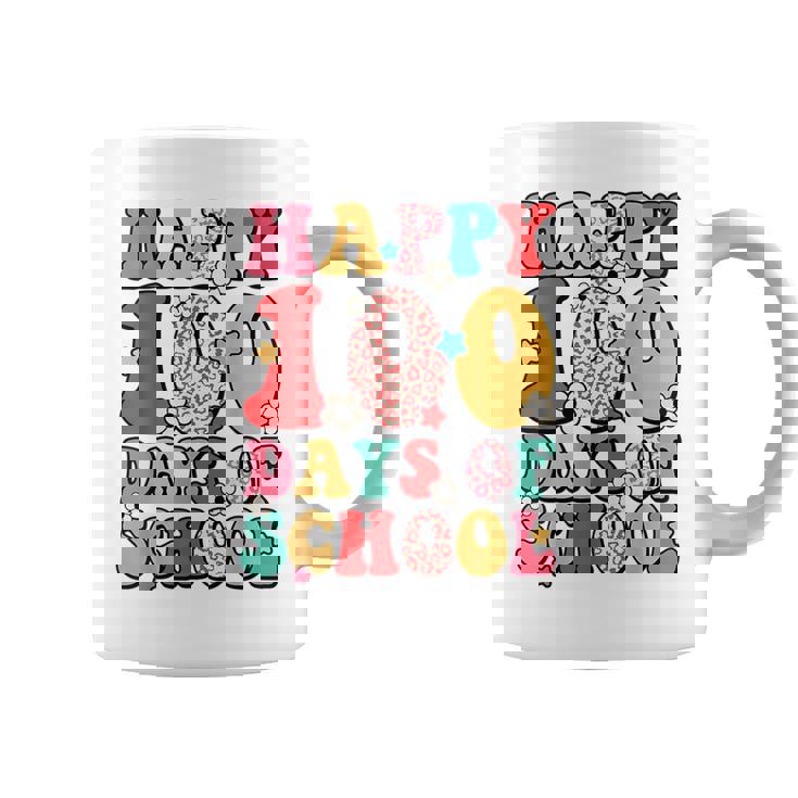 Retro Happy 100Th Day Of School Teachers Kid Happy 100 Days Coffee Mug