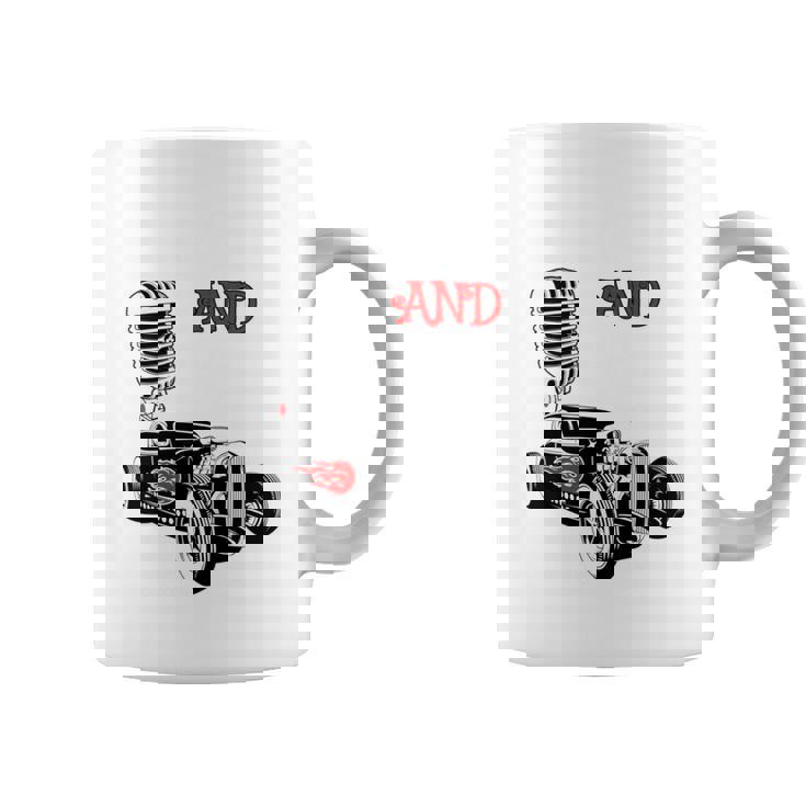 Rockabillyintage Ropa Años 50 Rockera Rock And Roll Música Manga Larga Taza de café