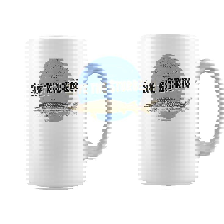 Save The Sturgeon Endangered Species Tee T-Shirt Graphic Print Coffee Mug