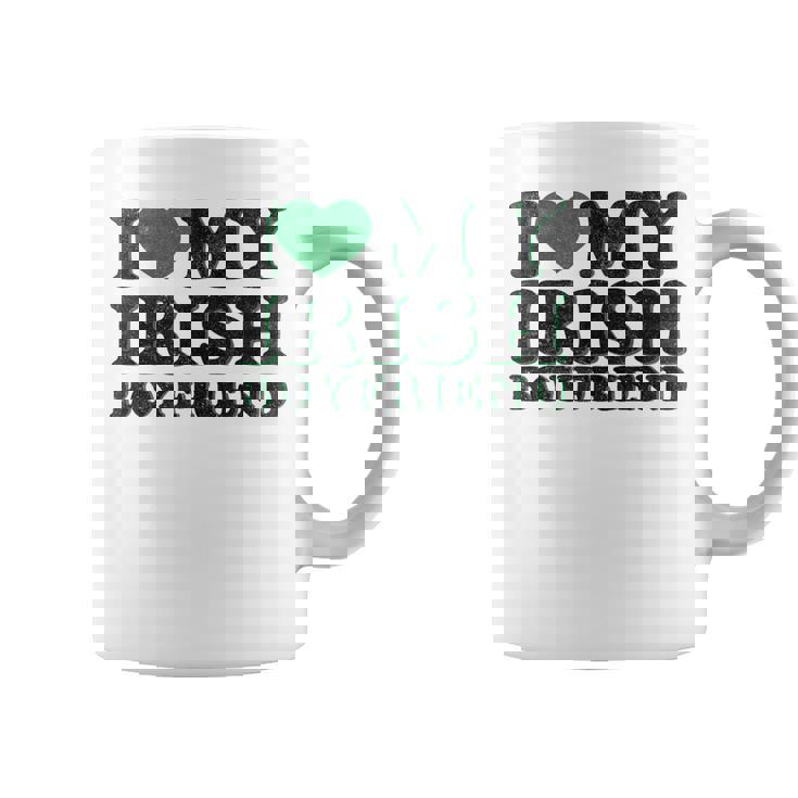 St Patrick Day I Love Irish Boys I Heart My Irish Boyfriend Coffee Mug