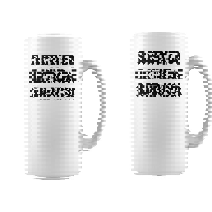 Substation Electrician Supervisor Tank Top Graphic Print Coffee Mug