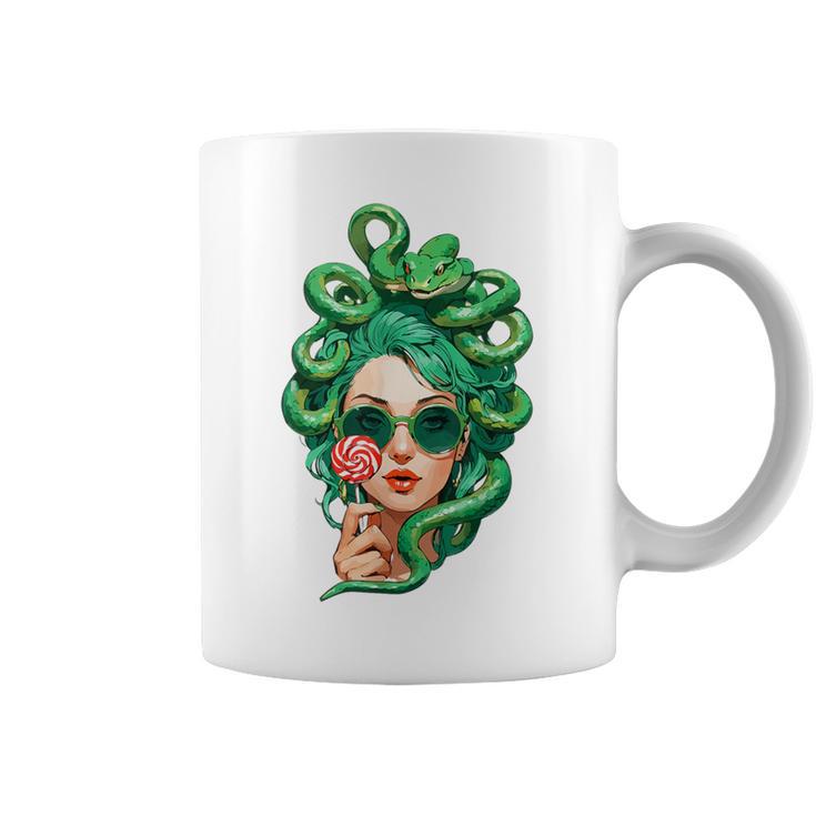 Sunglasses Green Snake Hair Hairstyle Medusa Tassen