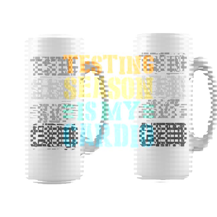 Testing Season Is My Cardio Teacher Testing Graphic Print Coffee Mug