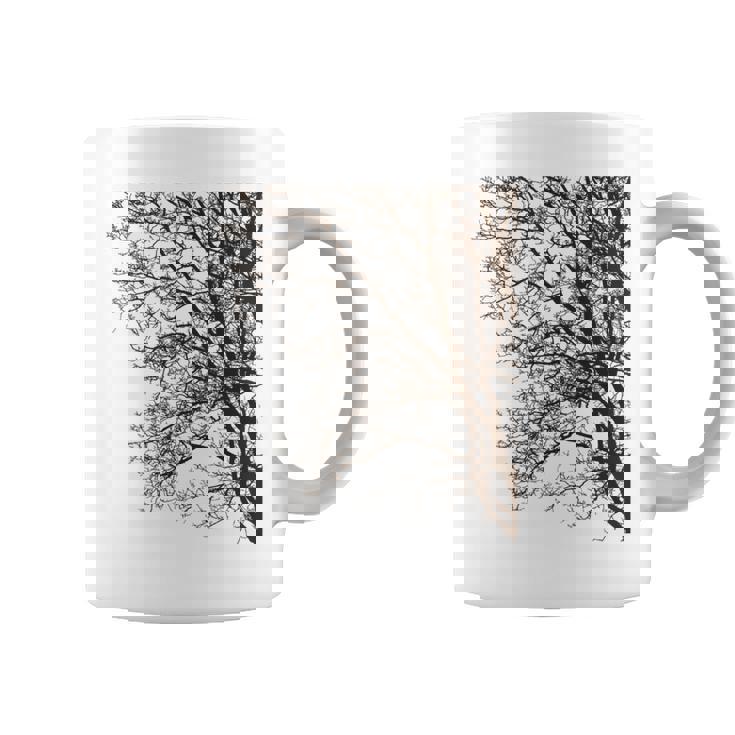 Trees Wildlife Nature Vintage Dark Forest Night Outdoor Coffee Mug
