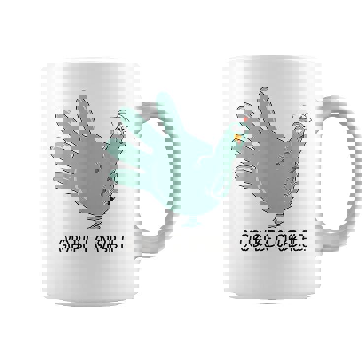 Turkey Glove Thanksgiving Gobble Nurse Thanksgiving Fall Graphic Print Coffee Mug