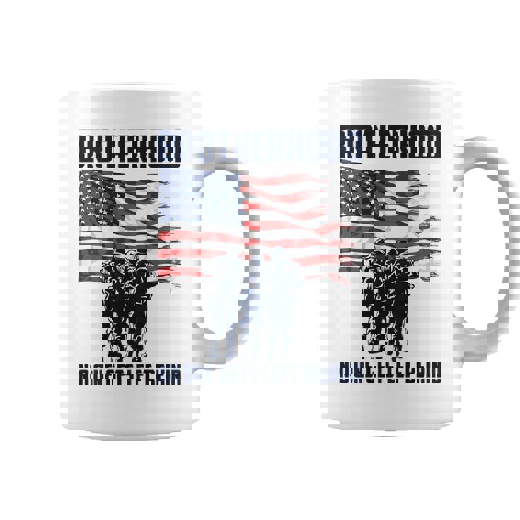 Veteran Brotherhood No One Left Behind Back Graphic Graphic Print Coffee Mug
