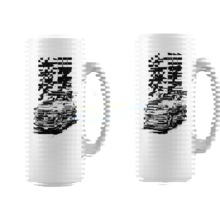 Vintage Jdm Skyline R34 Automotive Jdm Legend Tuning Car Taza de café