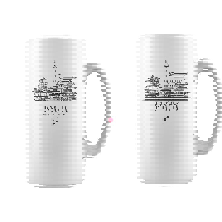 Vintage Kyoto Japónacaciones Japón Lover Taza de café