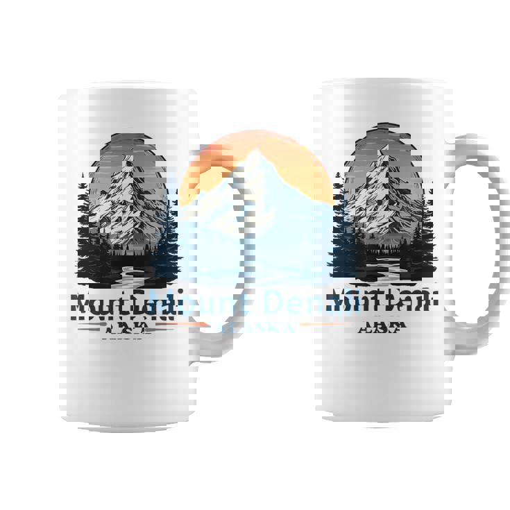 Vintage Mt Denali National Park Alaska Mountain Souvenir Coffee Mug