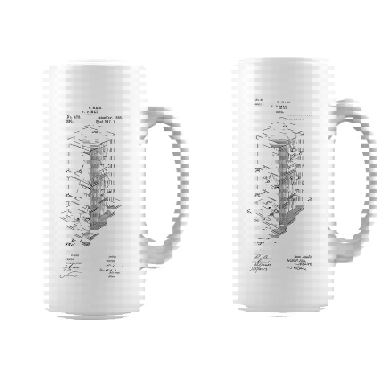 Vintage Patent Print 1885 Bee Hive Beekeeper Coffee Mug