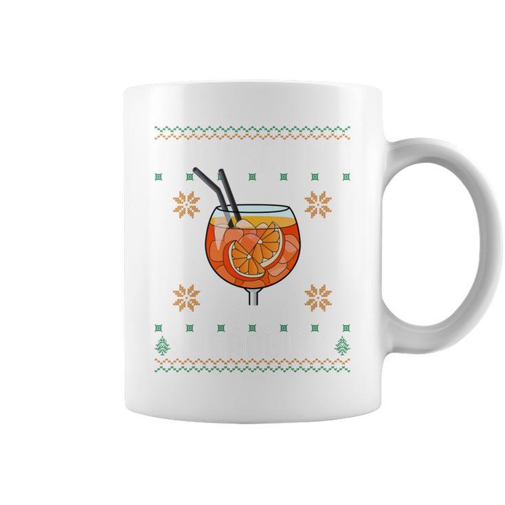 They See Me Aperollin' X Merry Spritzmas Xmas Christmas Long-Sleeved Tassen