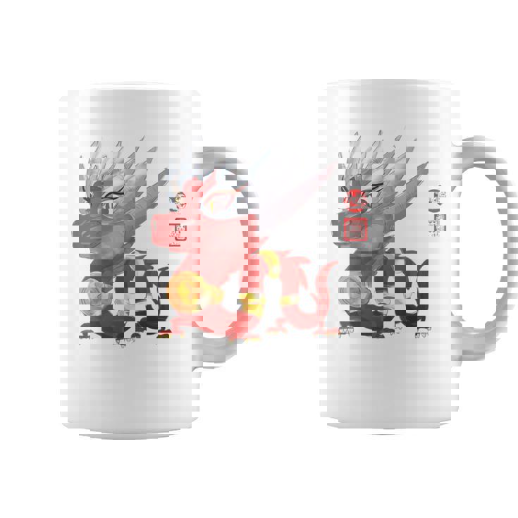 Year Of The Dragon Chinese Zodiac Animal Horoscope Red Seal Graphic Print Coffee Mug