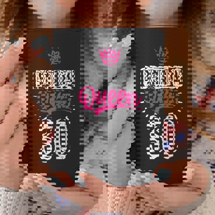 30Th Birthday Queen Happy Birthday Party Crown Taza de café Regalos divertidos