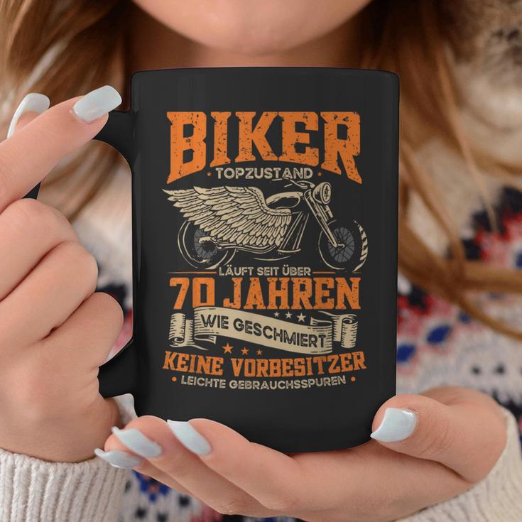 70Th Birthday Man Motorcycle Biker 70 Years Biker Tassen Lustige Geschenke