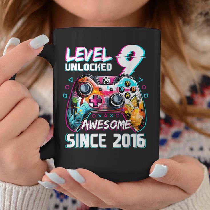 9Th Birthdayideo Game Level 9 Unlockedideo Player Boys Tassen Lustige Geschenke