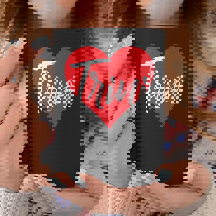 Amo A Trini Primer Nombre Yo Corazón Taza de café Regalos divertidos