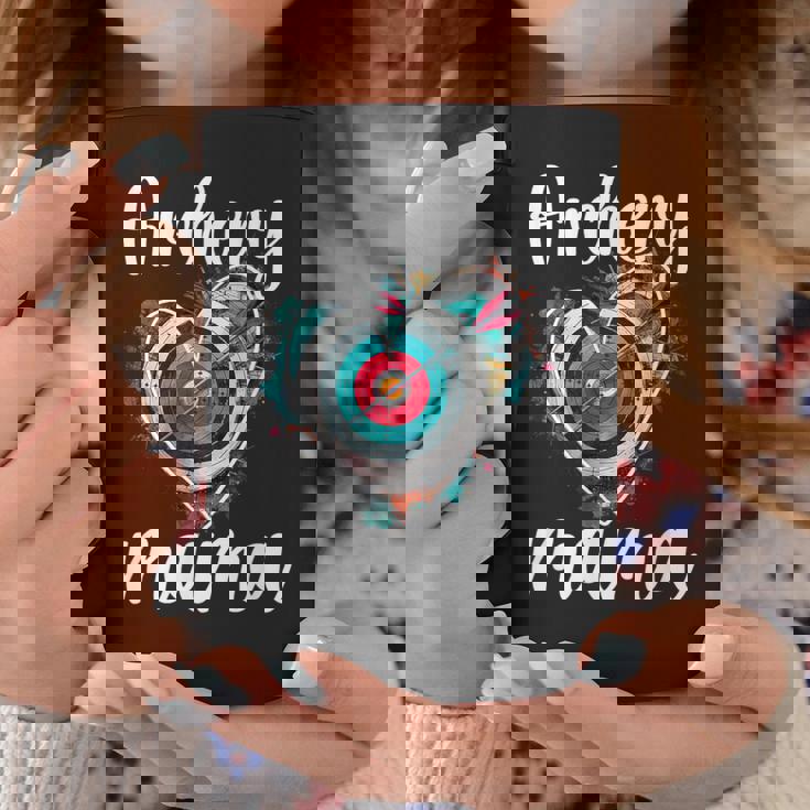 Archery Mama Heart Archery Mom Of An Archer Mother Coffee Mug Funny Gifts