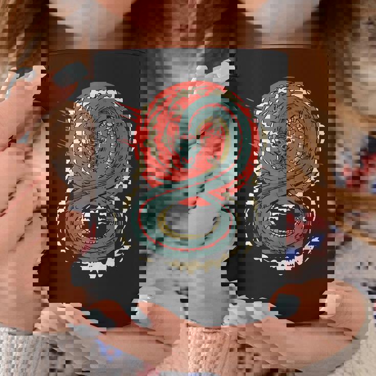 Art Japonais Kanji Dragon Japonais Sun Streetwearintage Rétro Tasse Cadeaux drôles