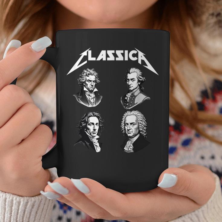 Bach Beethoven Chopin Mozart Divertidos Compositores De Música Clásica Taza de café Regalos divertidos