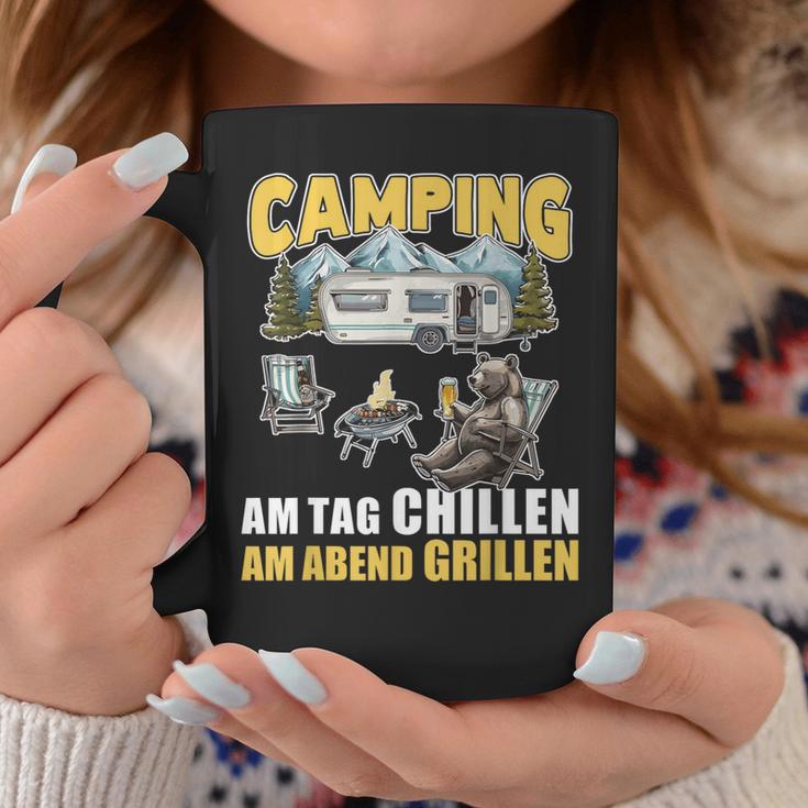 Barbecue And Chillen Camper Saying Caravan Camping Tassen Lustige Geschenke