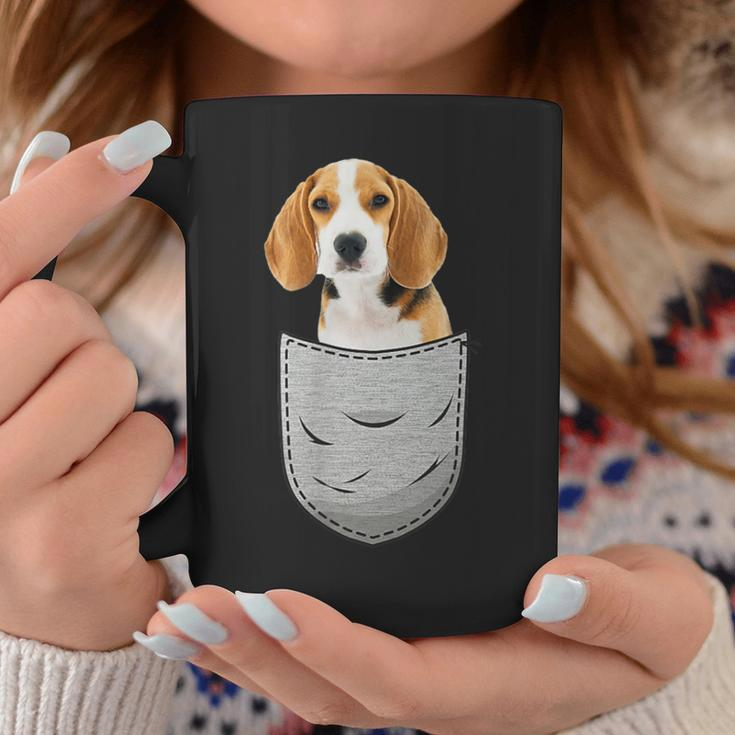 Beagle In The Chest Pocket Pocket For Dog Owners Tassen Lustige Geschenke