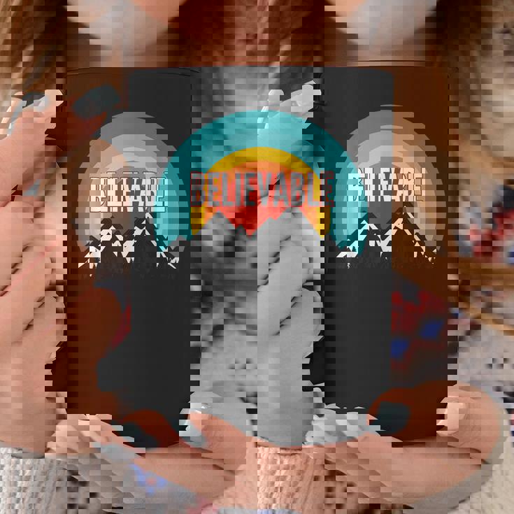 Believable Vintage Retro Sunset Graphic Print Coffee Mug Unique Gifts