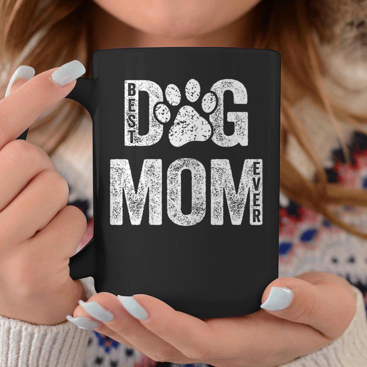 Best Dog Mom Ever Es Mamá Perros Amantes Perros Mamá Perro Taza de café Regalos divertidos