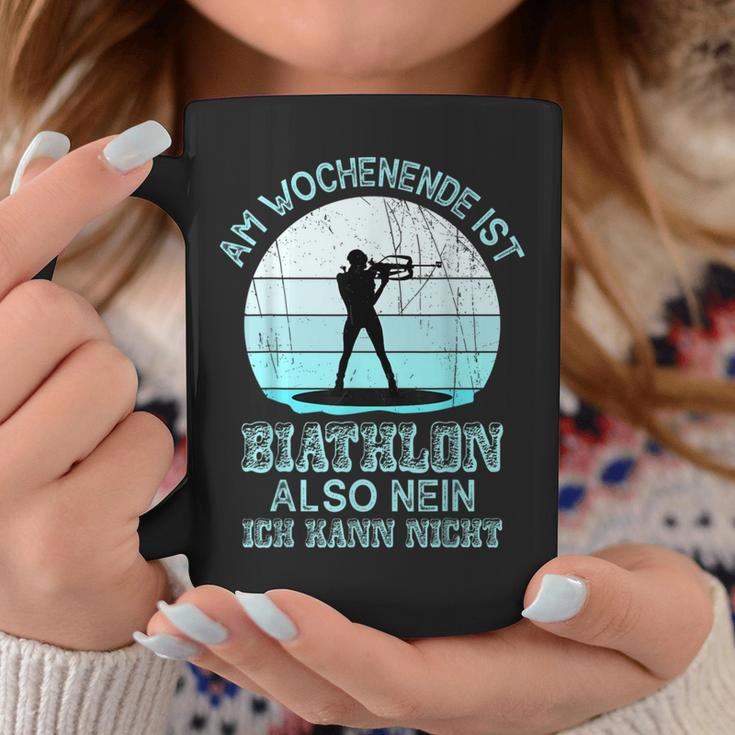 Weekend Biathlon Biathlon Fan Winter Sports Biathlon Tassen Lustige Geschenke