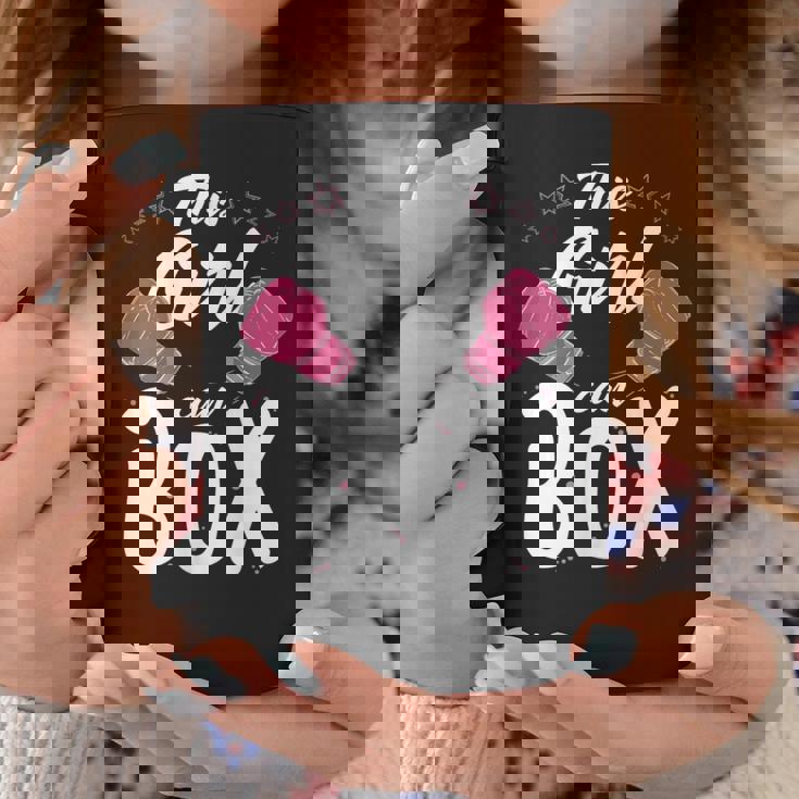 Boxeo Esta Chica Puede Boxear Cool Girl Boxeo Sin Mangas Taza de café Regalos divertidos