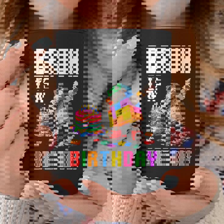 Bruh Its My Birthday Master Builder Dabbing Blocks Bricks Coffee Mug Unique Gifts