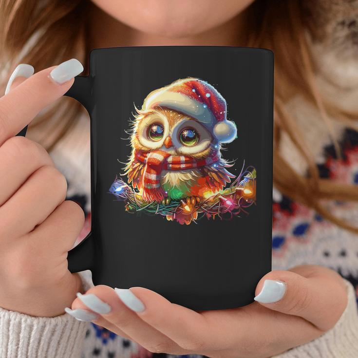 Christmas Hat Owl Tassen Lustige Geschenke