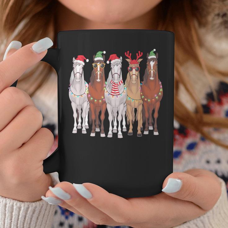 Christmas Horses Winter Pony Riding Tassen Lustige Geschenke