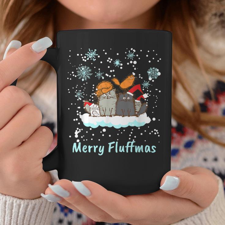 Christmas I Merry Fluffmas I Christmas Cats Cat Tassen Lustige Geschenke