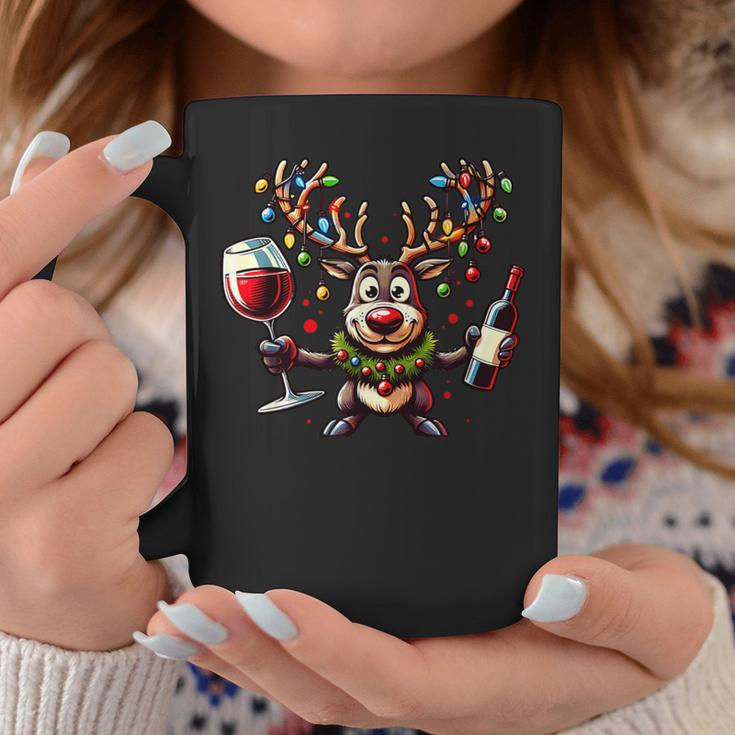 Christmas Wine Lovers Xmas Christmas Reindeer Tassen Lustige Geschenke