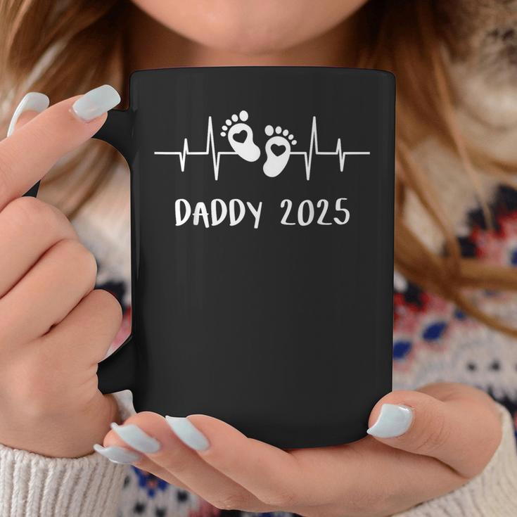 Daddy 2025 Heartbeat The Daddy Father's Day Birth Father Tassen Lustige Geschenke