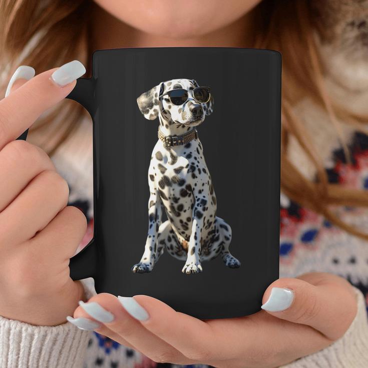 Dalmatian With Sunglasses Dogs I Love Dalmatian Tassen Lustige Geschenke