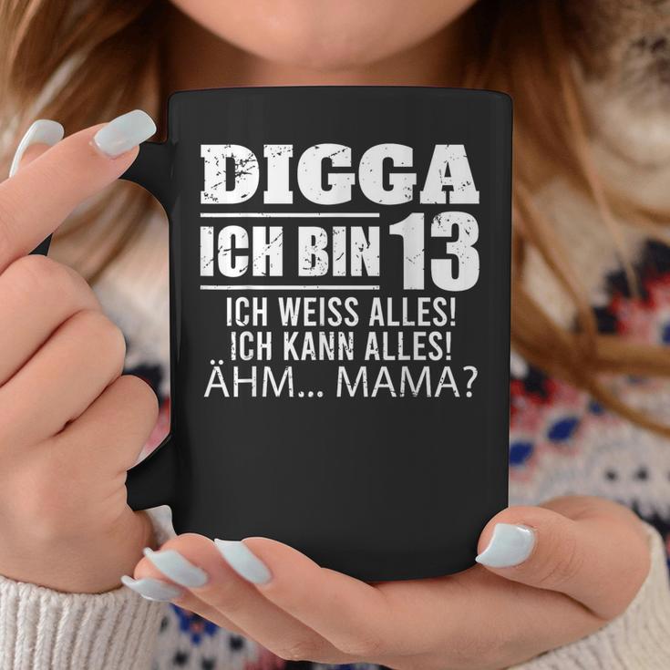 With Digga Ich Bin 13 Ich Weiß Alles Ich Kann Alles 13Th Birthday Tassen Lustige Geschenke